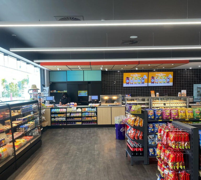 A Convenience Store With Air Conditioning System