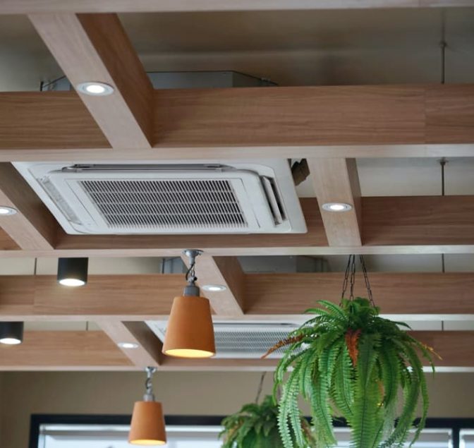 Air conditioner on ceiling — Instachill in Helensvale, QLD