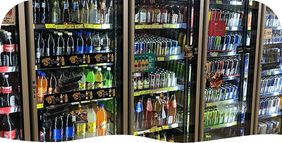 Commercial Fridges Filled With Drinks — Instachill in Gold Coast, QLD